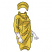 C1: Dress---Light Brass(Isacord 40 #1067)&#13;&#10;C2: Dress Shading---Tarnished Gold(Isacord 40 #1227)&#13;&#10;C3: Dress outlines---Moss Green(Isacord 40 #1176)&#13;&#10;C4: Gloves---White(Isacord 40 #1002)&#13;&#10;C5: Gloves Outlines---Cobblestone(Isa