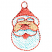 C1: Beard & Trim---White(Isacord 40 #1002)&#13;&#10;C2: Face---Shrimp Pink(Isacord 40 #1017)&#13;&#10;C3: Hat, Nose & Outlines---Corsage(Isacord 40 #1016)