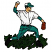 C1: Grass---Backyard Green(Isacord 40 #1175)&#13;&#10;C2: Skin---Old Gold(Isacord 40 #1055)&#13;&#10;C3: Skin Shading---Copper(Isacord 40 #1158)&#13;&#10;C4: Socks, Shirt, Hat & Ball---White(Isacord 40 #1002)&#13;&#10;C5: Pants, Hat & Sleeves---Irish Gree