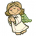 C1: Hair---Old Gold(Isacord 40 #1055)&#13;&#10;C2: Hair Shadow---Palomino(Isacord 40 #1070)&#13;&#10;C3: Skin---Meringue(Isacord 40 #1017)&#13;&#10;C4: Tunic---Linen(Isacord 40 #1071)&#13;&#10;C5: Wing Background---Jalapeno(Isacord 40 #1104)&#13;&#10;C6: