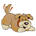 C1: Paws, Belly & Face---Oat(Isacord 40 #1127)&#13;&#10;C2: Dog---Sisal(Isacord 40 #1055)&#13;&#10;C3: Dark Spots---Carmel Cream(Isacord 40 #1128)&#13;&#10;C4: Collar---Date(Isacord 40 #1216)&#13;&#10;C5: Outlines---Chocolate(Isacord 40 #1059)&#13;&#10;C6