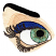 C1: White of Eye---White(Isacord 40 #1002)&#13;&#10;C2: Iris---Jalapeno(Isacord 40 #1104)&#13;&#10;C3: Iris---Swiss Ivy(Isacord 40 #1079)&#13;&#10;C4: Iris---Light Cocoa(Isacord 40 #1158)&#13;&#10;C5: Iris Highlights---Pearl / Iridescent(Yenmet/ Isamet #7