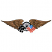 C1: Tire Spokes---Dark Pewter(Isacord 40 #1220)&#13;&#10;C2: Tire Rim---Saturn Grey(Isacord 40 #1236)&#13;&#10;C3: Wings---Pecan(Isacord 40 #1128)&#13;&#10;C4: Wings Shading---Espresso(Isacord 40 #1214)&#13;&#10;C5: Tire---Charcoal(Isacord 40 #1234)&#13;&