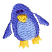 C1: Tummy---Winter Sky(Isacord 40 #1165)&#13;&#10;C2: Penguin---Cadet Blue(Isacord 40 #1226)&#13;&#10;C3: Beak & Feet---Lemon(Isacord 40 #1167)&#13;&#10;C4: Eyes---Purple(Isacord 40 #1194)