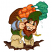 C1: Soil---Pine Bark(Isacord 40 #1170)&#13;&#10;C2: Soil Shading---Mahogany(Isacord 40 #1215)&#13;&#10;C3: Carrots---Tangerine(Isacord 40 #1078)&#13;&#10;C4: Carrot Shading---Dark Rust(Isacord 40 #1181)&#13;&#10;C5: Sprouts---Light Kelly(Isacord 40 #1101)