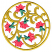 C1: Petals---Corsage(Isacord 40 #1016)&#13;&#10;C2: Sepals---Bright Mint(Isacord 40 #1510)&#13;&#10;C3: Vines---Light Brass(Isacord 40 #1067)