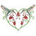 C1: Vines---Kiwi(Isacord 40 #1104)&#13;&#10;C2: Flowers---Mauve(Isacord 40 #1119)&#13;&#10;C3: Birds---Eggshell(Isacord 40 #1071)&#13;&#10;C4: Wing Shading---Starfish(Isacord 40 #1019)&#13;&#10;C5: Wing Shading---Turquoise(Isacord 40 #1095)&#13;&#10;C6: B