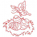 C1: Single Color Design---Poinsettia(Isacord 40 #1147)