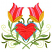 C1: Background Details---Tamarack(Isacord 40 #1177)&#13;&#10;C2: Background Swirls---Lima Bean(Isacord 40 #1177)&#13;&#10;C3: Heart---Persimmon(Isacord 40 #1188)&#13;&#10;C4: Heart Frame---Peacock(Isacord 40 #1095)&#13;&#10;C5: Leaves & Stems---Kiwi(Isaco