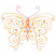 C1: Wings (Variegated)---Peach (variegated)(YLI Variations #)&#13;&#10;C2: Antennae---Rose(Isacord 40 #1256)&#13;&#10;C3: Body---Clay(Isacord 40 #1021)
