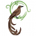 C1: Background---Bright Mint(Isacord 40 #1510)&#13;&#10;C2: Feathers---Khaki(Isacord 40 #1179)&#13;&#10;C3: Feather Shading---Pine Bark(Isacord 40 #1170)&#13;&#10;C4: Feather Shading---Chocolate(Isacord 40 #1059)&#13;&#10;C5: Leg & Beak---Dark Pewter(Isac