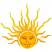 C1: Light Sun Rays---Yellow(Isacord 40 #1187)&#13;&#10;C2: Sun Rays Details---Gold Metallic(Yenmet/ Isamet #7005)&#13;&#10;C3: Dark Sun Rays---Bright Yellow(Isacord 40 #1124)&#13;&#10;C4: Sun---Canary(Isacord 40 #1124)&#13;&#10;C5: Sun Details---Gold Meta