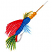 C1: Hook---Saturn Grey(Isacord 40 #1236)&#13;&#10;C2: Shimmers---White Silver Metallic(Yenmet/ Isamet #7001)&#13;&#10;C3: Red Feathering---Geranium(Isacord 40 #1039)&#13;&#10;C4: Yello Feathering---Yellow Bird(Isacord 40 #1124)&#13;&#10;C5: Green Featheri