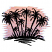 C1: Sunset---Blue Dawn(Isacord 40 #1254)&#13;&#10;C2: Sunset---Apricot(Isacord 40 #1238)&#13;&#10;C3: Palm Trees & Ground---Black(Isacord 40 #1234)