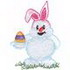Easter Bunny Snowman