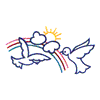 BIRDS W/RAINBOW