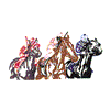 RACEHORSES AND JOCKEYS