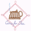 COME FOR TEA TEAPOT