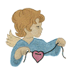 ANGEL HOLDING HEART
