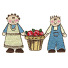 APPLE FARMER COUPLE