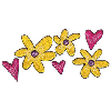 FLOWERS AND HEARTS