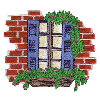 FLORAL WINDOW SCENE