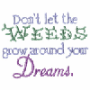DON`T LET THE WEEDS GROW AROUND...