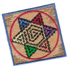 PARCHEESI QUILT SQUARE