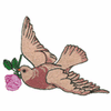 BIRD HOLDING FLOWER