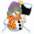Snowman w/ Shovel