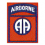82ND AIRBORNE (SEWN ON RED)