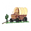COVERED WAGON SCENE