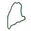 MAINE STATE OUTLINE