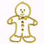 METALLIC GINGERBREAD BOY