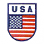 USA & FLAG (SEWN ON WHITE)