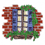 FLORAL WINDOW SCENE